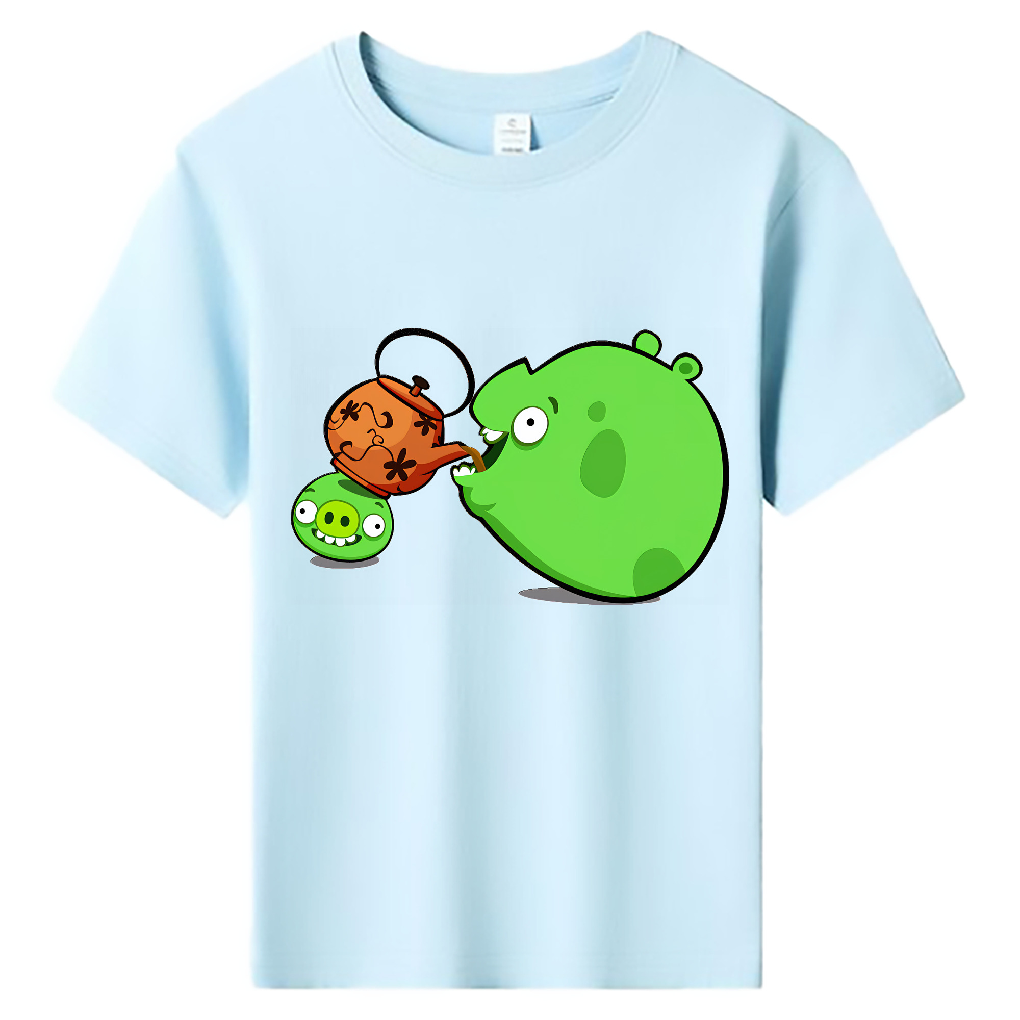 （画像用） Angry Birds アングリーバード 綿100％キッズTシャツ（フロントプリント）